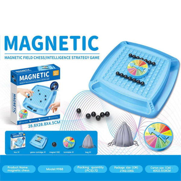 Magnetisk Sjakksett, Magnetisk Sett, Bærbar Sjakkbrett Pe Magnetic induction chessB 3PCS