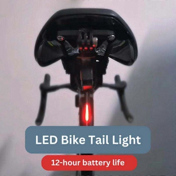 Laddningsbar LED Cykel Baklampa Ultraljus Stark Mountainbike LED Varningslampa Cykellampa Cykel green