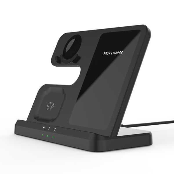 TG Trådløs Ladestasjon For Iphone 3 I 1 Lader For Samsung I