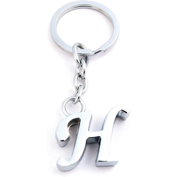 Letter Simple Alphabet Charm nøglering, nøglering, taske charm (H)