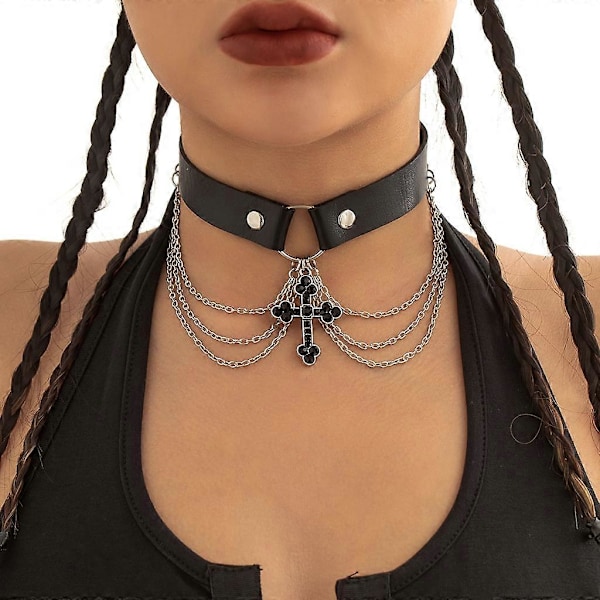 Ristiriipus Choker Ristiriipus Kaulakoru Ristikaulakoru Naiset Miehet Korulahja