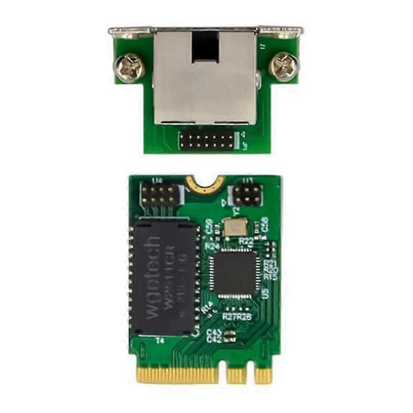 M.2 A+E 2.5G Ethernet-adapter 2.5G/1G/100M Multi-Gigabit M.2 Nätverkskort 8125B COM