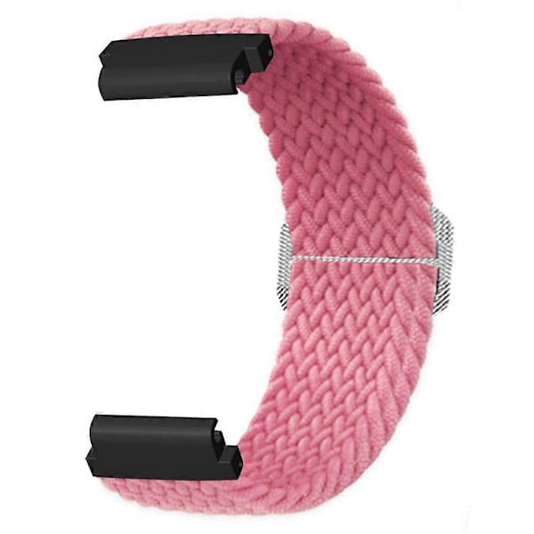 Joustava Nylon-kellohihna Urheiluranneke Garmin Fenix 7S / 6S / 5S:lle, 20 mm PC-liittimellä Pink