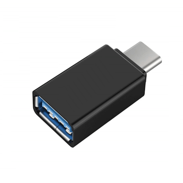 Supernopea sovitin USB-C–USB 3.0, musta