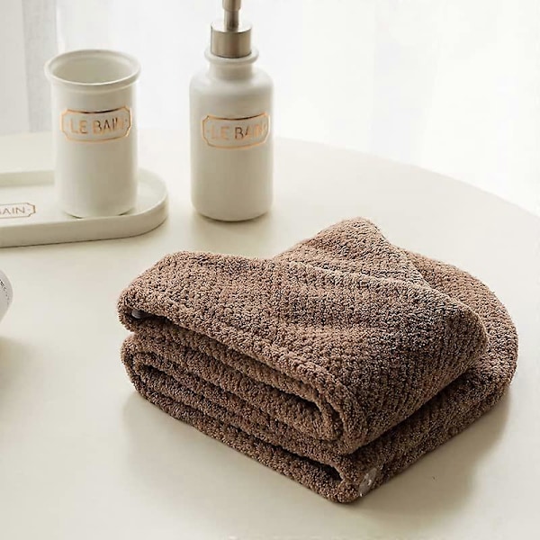 3 Stk. Hårhåndklæde, Mikrofiber Hårtørringshåndklæder, Hurtigtørrende Turban Håndklæder, Super Absorberende Hårtørringshætte, Hårbadehåndklæde til Kvinder