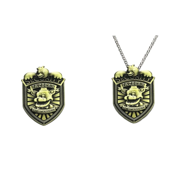 Fnaf Five Nights At Freddy's Sikkerhedsmærke Pin Sølv Gaver