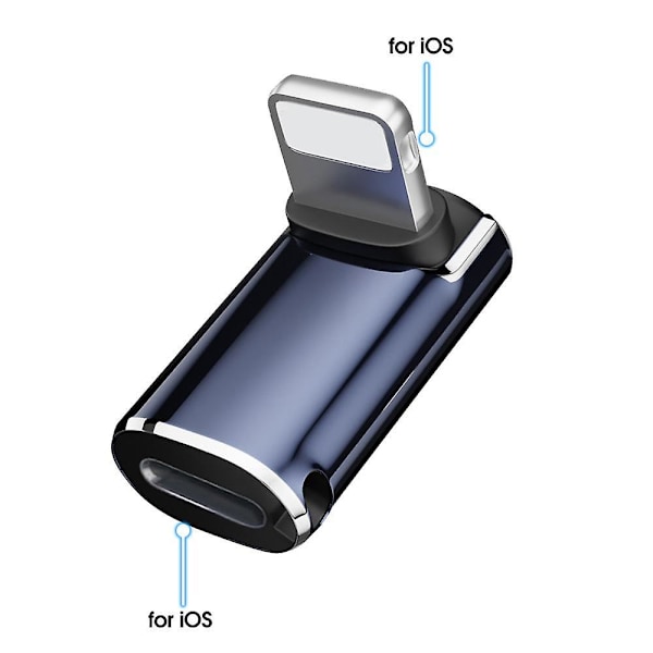 Fonken Hurtiglading PD27W Lightning Kabel Adapter For iPhone iPad Type C til Lightning Konverter Adapter Data Synkroniseringskontakt as the picture Style 01
