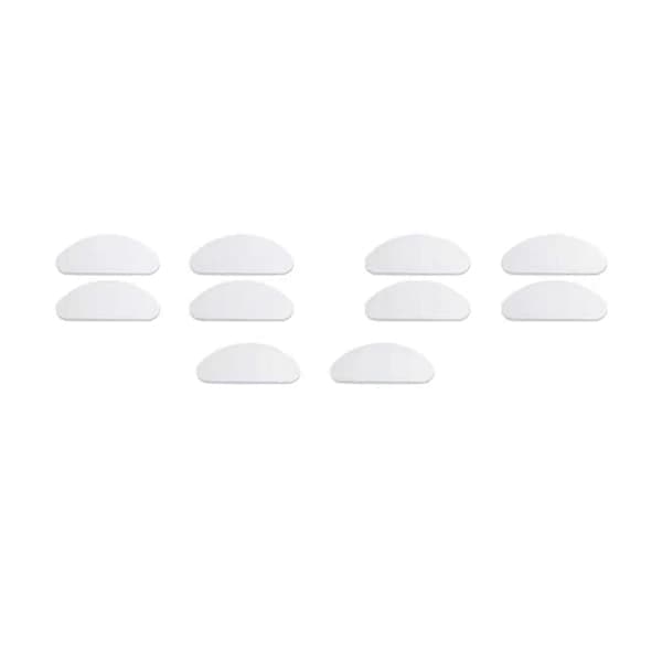 Silikon neseputer til briller, gjennomsiktig, 5 par (19 mm)