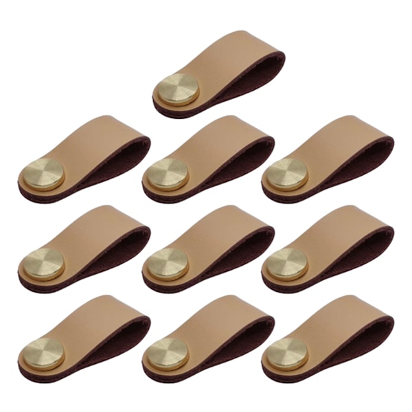 Hardware Lær Håndtak Robust Flerbruks Skaphåndtak For Soverom E2423 Khaki