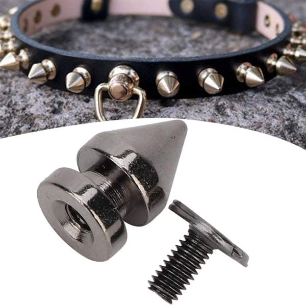 20 st 8*13,5 mm Metallnitar Kulspikar Läderhantverk Nitar DIY Kläder Skor Dekor (Pistolfärg)