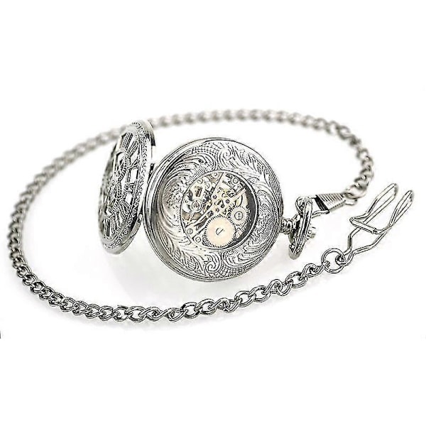 Mekanisk Lommeur Steampunk Lommeure Retro Skelet Vedhæng Lommeur Guld Lommeur Lommeur
