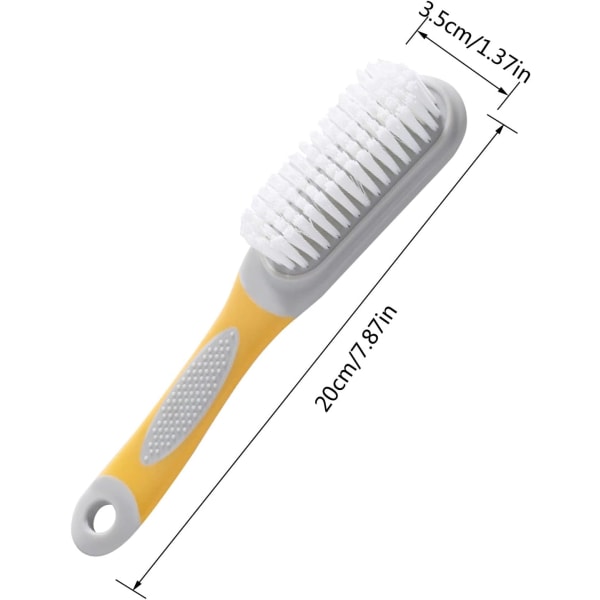 2 kpl kenkien puhdistusharja kahvalla, puhdistuskenkäharjat puhdistustyökalu monitoiminen puhdistuspyykkisivellin