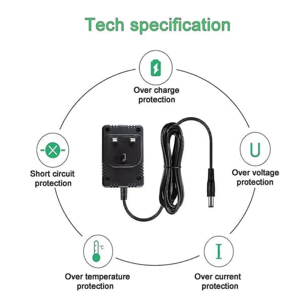 9V erstatningsadapter kompatibel med Line 6 Pod 2.0 prosessor