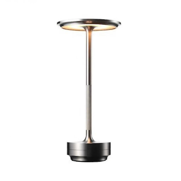 Trådløs skrivebordslampe Dæmpbar metal USB opladbar skrivebordslampe - 1 stk
