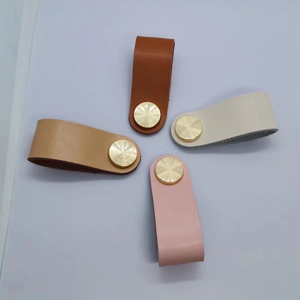 Hardware Lær Håndtak Robust Flerbruks Skaphåndtak For Soverom B3086 Camel