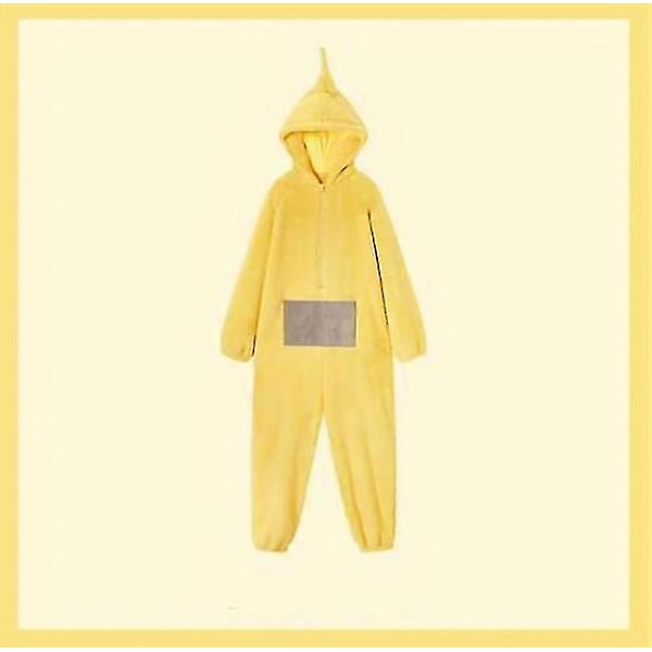 Unisex Teletubbies Kostymer Disi Onesies Lala Cosplay Pyjamas Vuxen Pyjamas Djur Sovkläder Jumpsuit XL Yellow