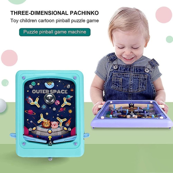 Pinball Toy,acsergery 1 sæt pædagogisk spil for børn Pocket pinball maskine mini puslespil