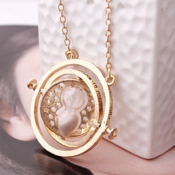 Harry Potter Tidsvängare Halsband Hermione's Vita Sand Guldpläterad Guld