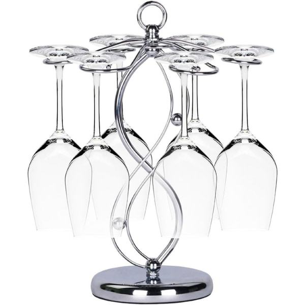 Vinstativ i rustfritt stål, elegant tørkestativ for glass / vinstativ / stiftholder