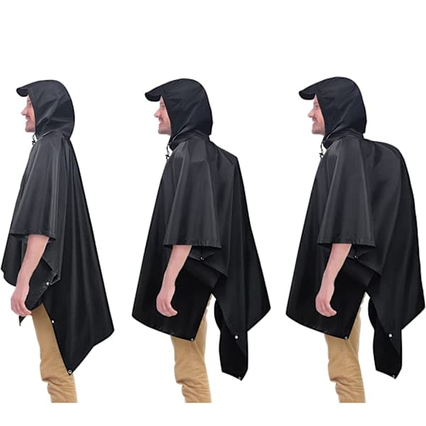 Regnponcho for kvinner og menn, vanntette regnjakker, regn