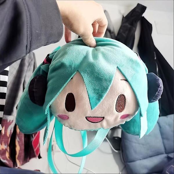 Hatsune Miku Ita Bag Plysch Kvinnor Väska Shool Student Ryggsäck Hatsune Miku Tote Väska Axel Flicka Present