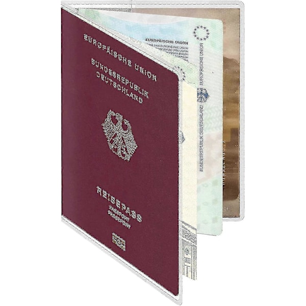 Passdeksel 5-pakke Klare Plast Passbeskyttere Klar Frost Passgave