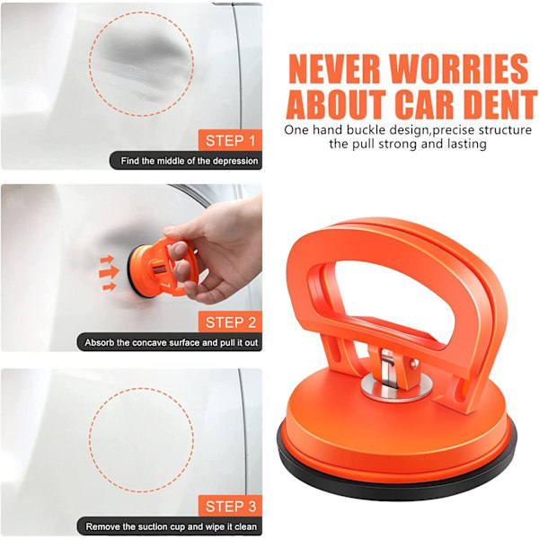 Dent Puller, 2-pak bil dent puller dent fjernelse værktøj bil sugekop dent fjernelse kit dent puller og dent reparation kit