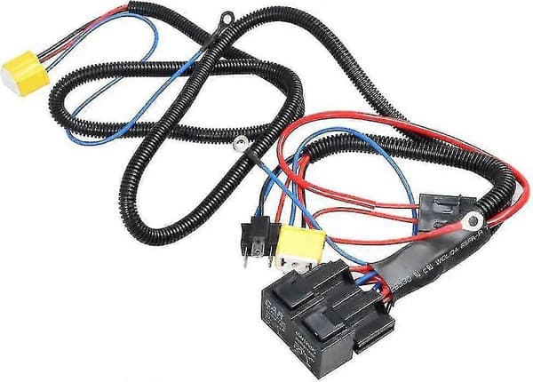 H4 Halogen Ledningsnet Bil Forlygte LED Lys Lysstyrke Booster Ledningsnet Kit
