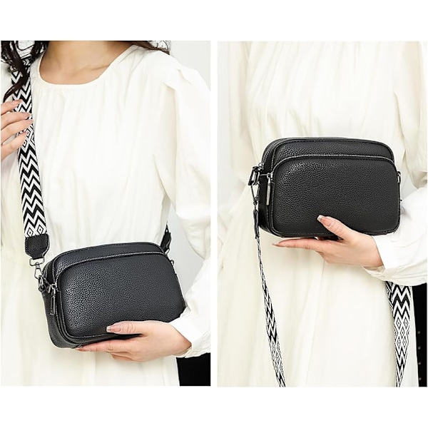 Crossbody-vesker for kvinner - Lærhåndvesker og skuldertasker Cross Body-veske for damer Jenter Reise Shopping Arbeid Daglig bruk