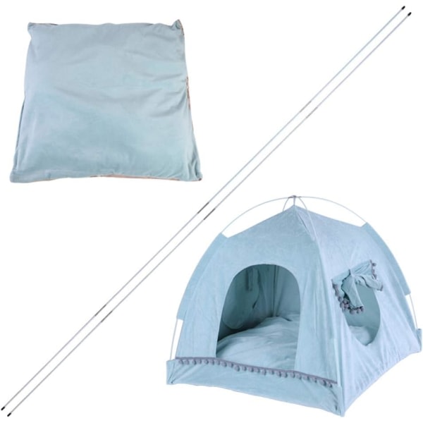 Bærbar sammenleggbar slitesterk kjæledyrtelt Super Soft Travel Shelter Kattesand ( s