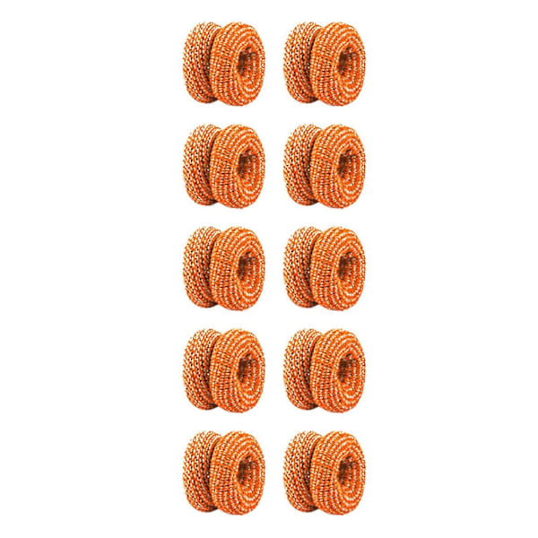 10 st Fingerbandage Fingertoppar Finger Skydd Första Hjälpen Mjuk Slitstark Andningsbar Svettabsorberande Fingeromslag Orange
