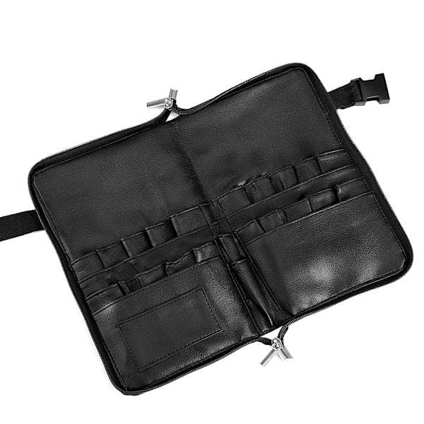 Sort 24-delt Makeup Børste Taljetaske Etui Kunstner Etui