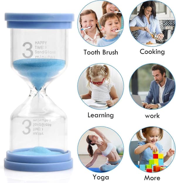 Sand Timer Fargerik Timeglass 5 minutter Timeglass Timer Egg Timer Kreativ Gave til Barn Barneromsspill Leketøy, Grønn