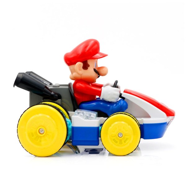 Super Mario Bros Kart fjernbetjening biler Mario Luigi Rc Racing Legetøj med lyd og lys Børn fødselsdags julegave Red