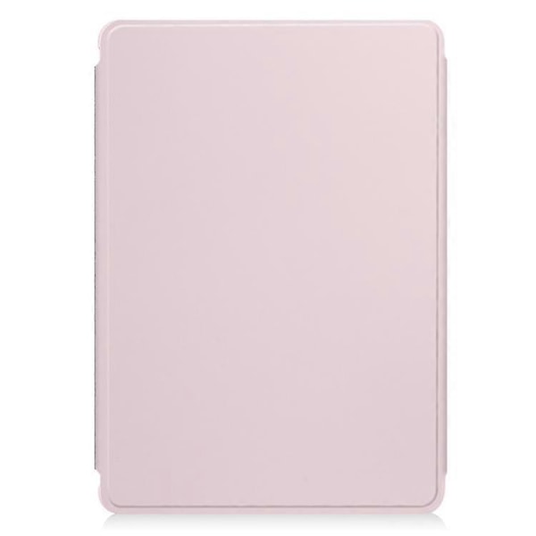 For Samsung Galaxy Tab A9+ 360 Rotation Transparent Smart Læderetui med Tastatur Pink