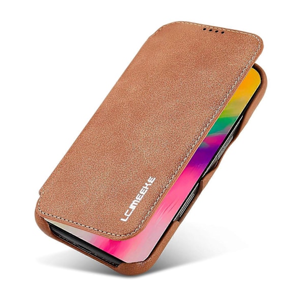 LC.IMEEKE Til iPhone 16 Pro Max Etui Kortholder Stativ Læder Telefon Cover Multicolor Style C