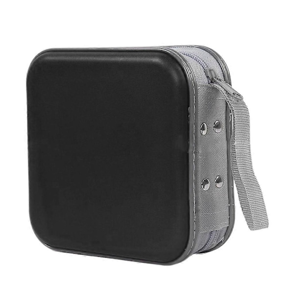 40 Kapasitet CD-Etui Holder Oppbevaring Hard Plast DVD CD-er Lommebøker Oppbevaringsveske Black