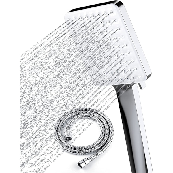 Shower Head,  High Pressure Shower Heads with 6 Modes, Power Shower Head Only, Universal Water Saving Large Shower Head