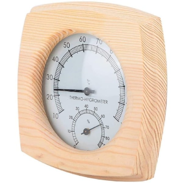 Tretermometer og hygrometer for badstue