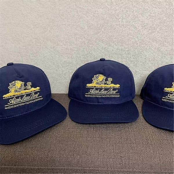 Aim Leon Dore Unisex Justerbar Baseball Kasket Navy