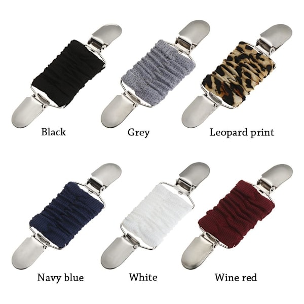 2-pack Klänningsclips Elastiska Clips för Åtdragning av Klänningar 2st vinröd 2pcs wine red