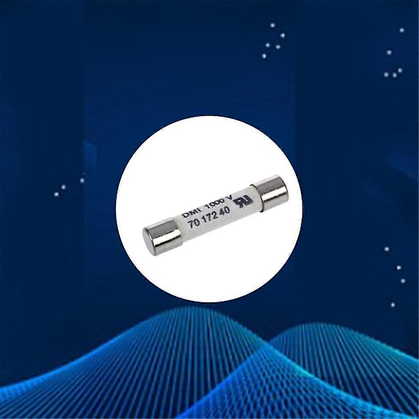 1000V 500MA 10 stk. 6.3X32mm Multifunktionel Praktisk Bærbar Hvid Keramisk Sikring til Multimeter