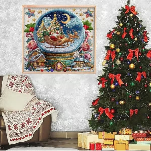 Julekalender 2026 - Sneboldpuslespil (1000 brikker) - Julekalenderpuslespil - 24 dage tilbage - 50x50 cm