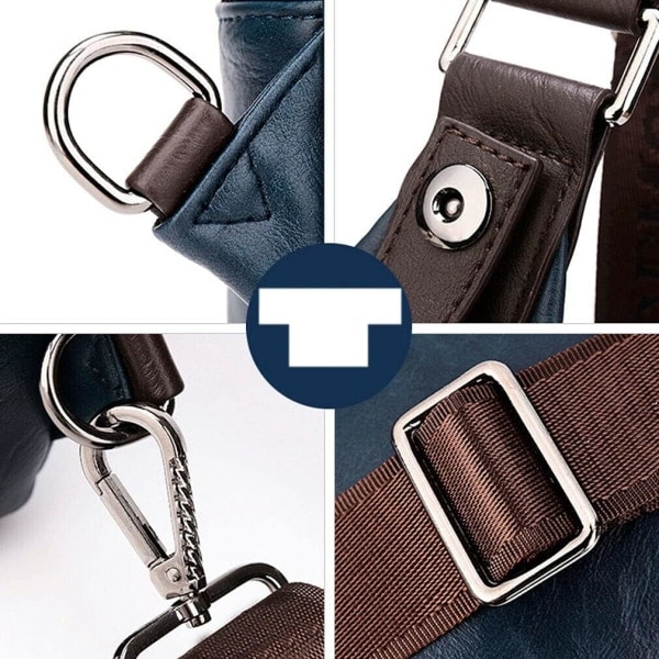Kestävä ja vintage nahkainen crossbody-laukku: Tämä laukku on valmistettu PU-nahasta, huippulaadukkaasta vetoketjusta ja kestävästä säädettävästä crossbody-hihnan klipsistä, kangasvuoresta, vetoketjusta, nahasta ja erinomaisesta viimeistelystä, tyylikäs, vintage, muodikas ja ylellinen, osoittaen erinomaisen temperamenttisi liike-elämässä/matkoilla. #20black(pu)