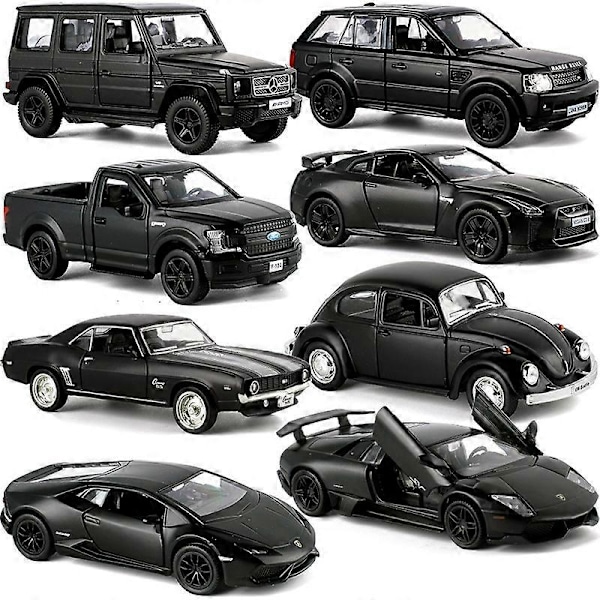 1:36 Mittakaavan Valmistettu Auton Malli, Luvanvaraiset Mallit, Tumman Musta Sarja, Hieno Laatu, Keräilyyn Sopiva, Pieni Auto, 12,5 cm, Tasku Leikki, Pojille 039M-Colvette C7