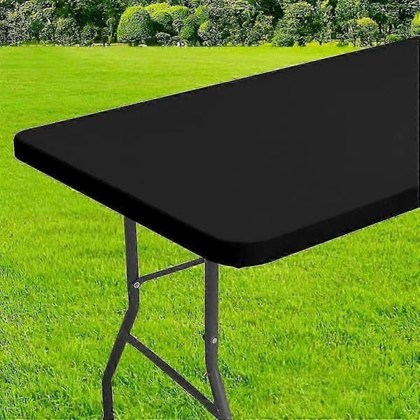 Bästsäljande tvättbart hopfällbart picknickbordsöverdrag för rektangulära bord Grå 183x76cm gray 183x76cm