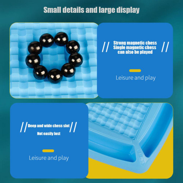 Magnetisk skakspil, magnetisk sæt, bærbart skakbræt Pe Magnetic induction chessA ONE