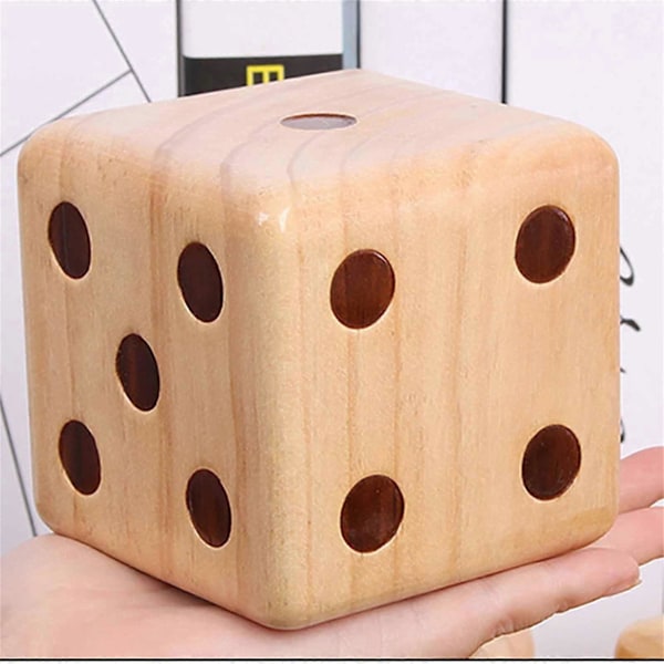 Giant Wooden Dice For Outdoor Games/Picnics/Barbecue Parties/ Wooden Dice Board Holiday Ornaments