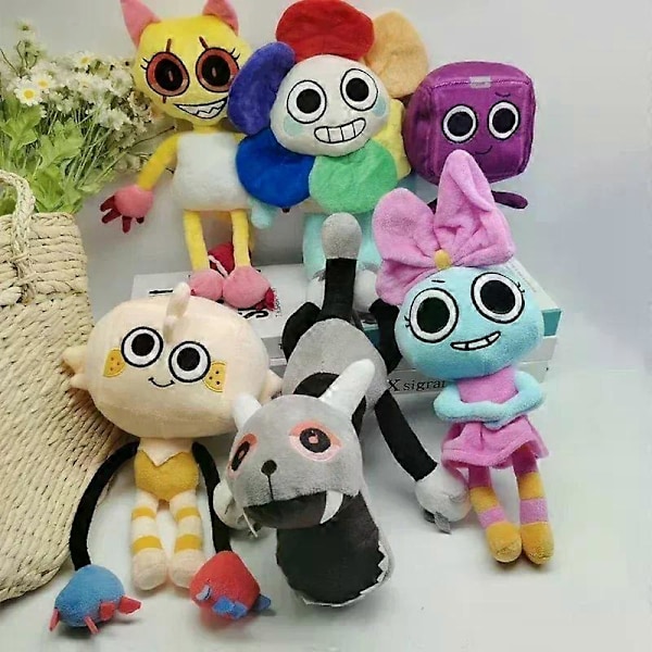 Gaibosi Dandy's World Plyschleksaker Söt Dandy World Scrap Fylld Docka Skräckspel Goob Pebble Plysch Mjuk Kudde Barn Julklapp Clown