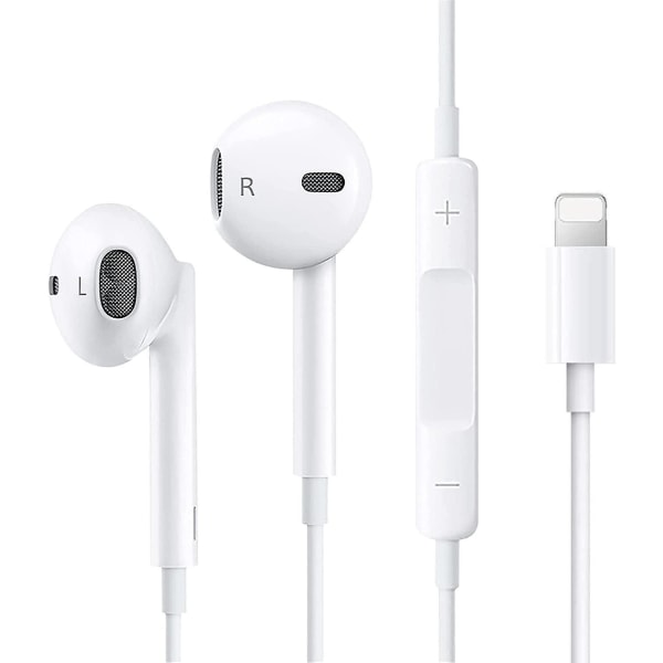 Hörlurar för iPhone 11, Hörlurar för iPhone 12, HiFi Stereo Wired brusreducerande hörlurar